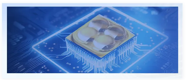 UVC LED package surface illustrating heat-dissipation design