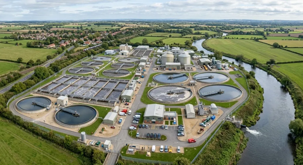 Photos of British municipal sewage treatment plants