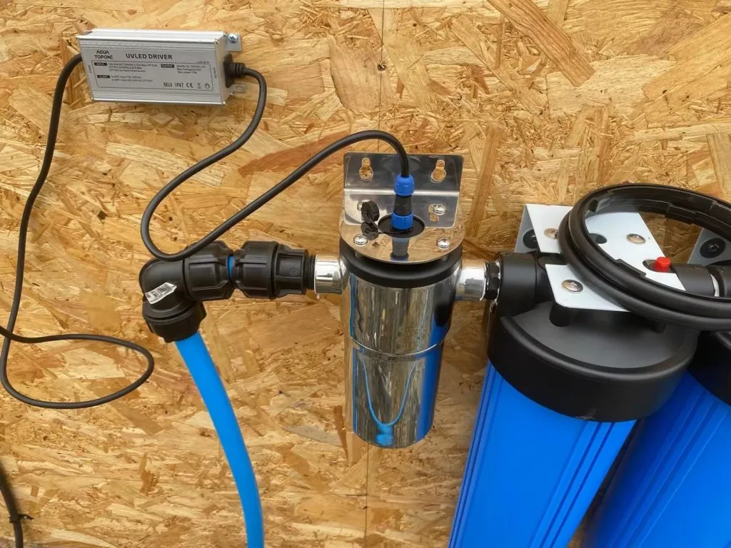 AGLED-40012 installed in a UK residential whole-house water system