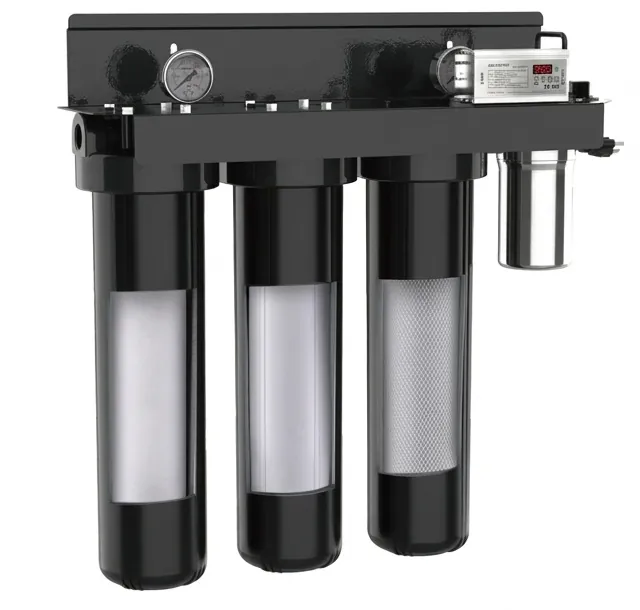 Internal cross-section view of the VPS whole-house filtration and UVC LED system