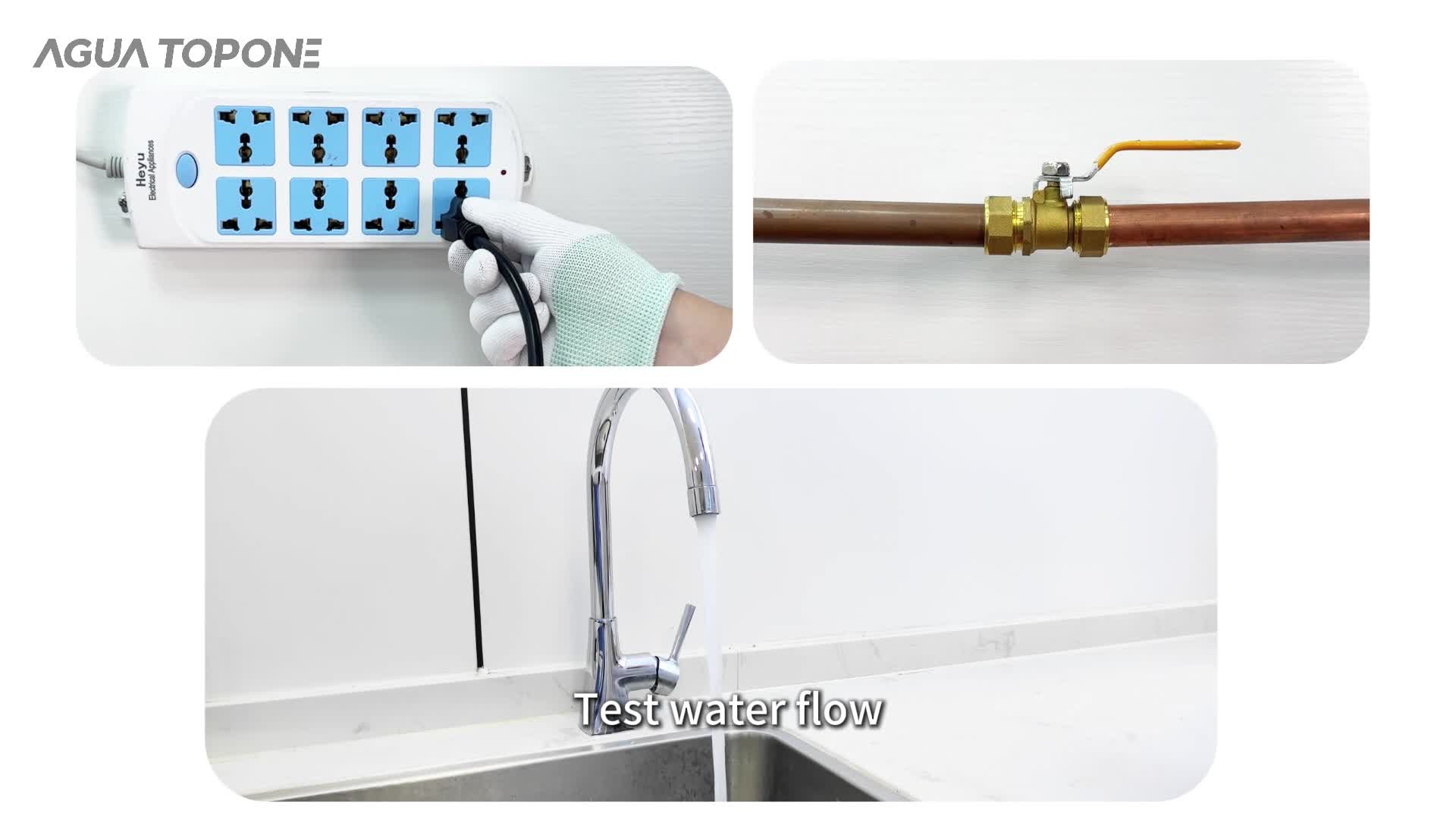 Water flow check after AGLED-40012 reassembly
